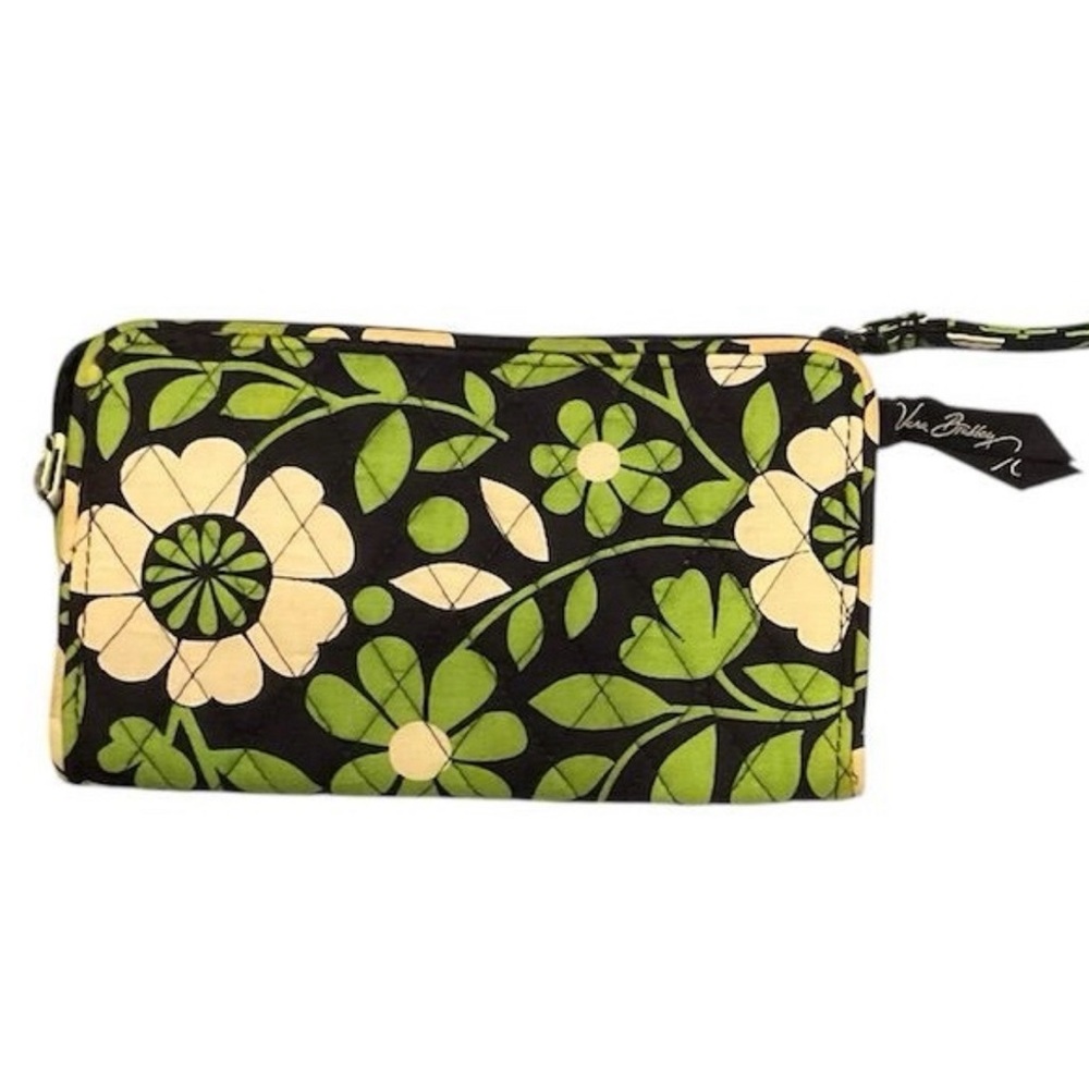 Vera Bradley Retired Lucky You Quilted Floral Wristlet Wallet
